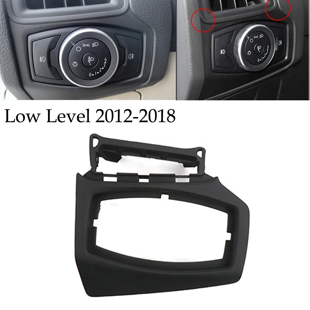 1pcs Car Headlights Switch Trims Frame Directly Replacements Suit For Ford For Focus 2012 2018 Car Left Plastic Accessory