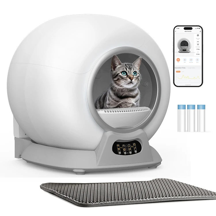 

New Electric Cat Box With App Remote Control Odor Control 65L Large Space Self-Cleaning Automatic Smart Cat Toilet