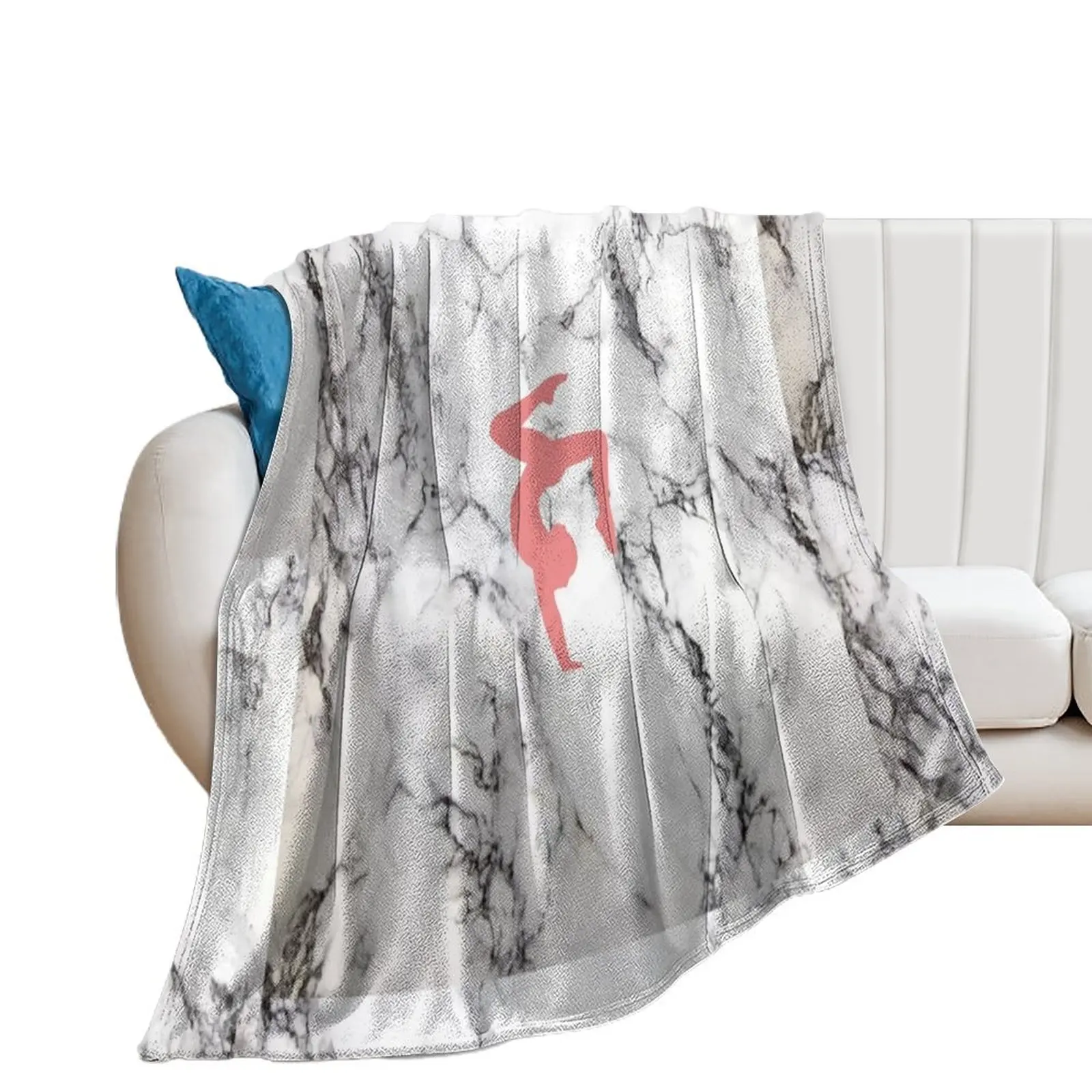 Stag Handstand - Marble Throw Blanket heavy to sleep Weighted Blankets