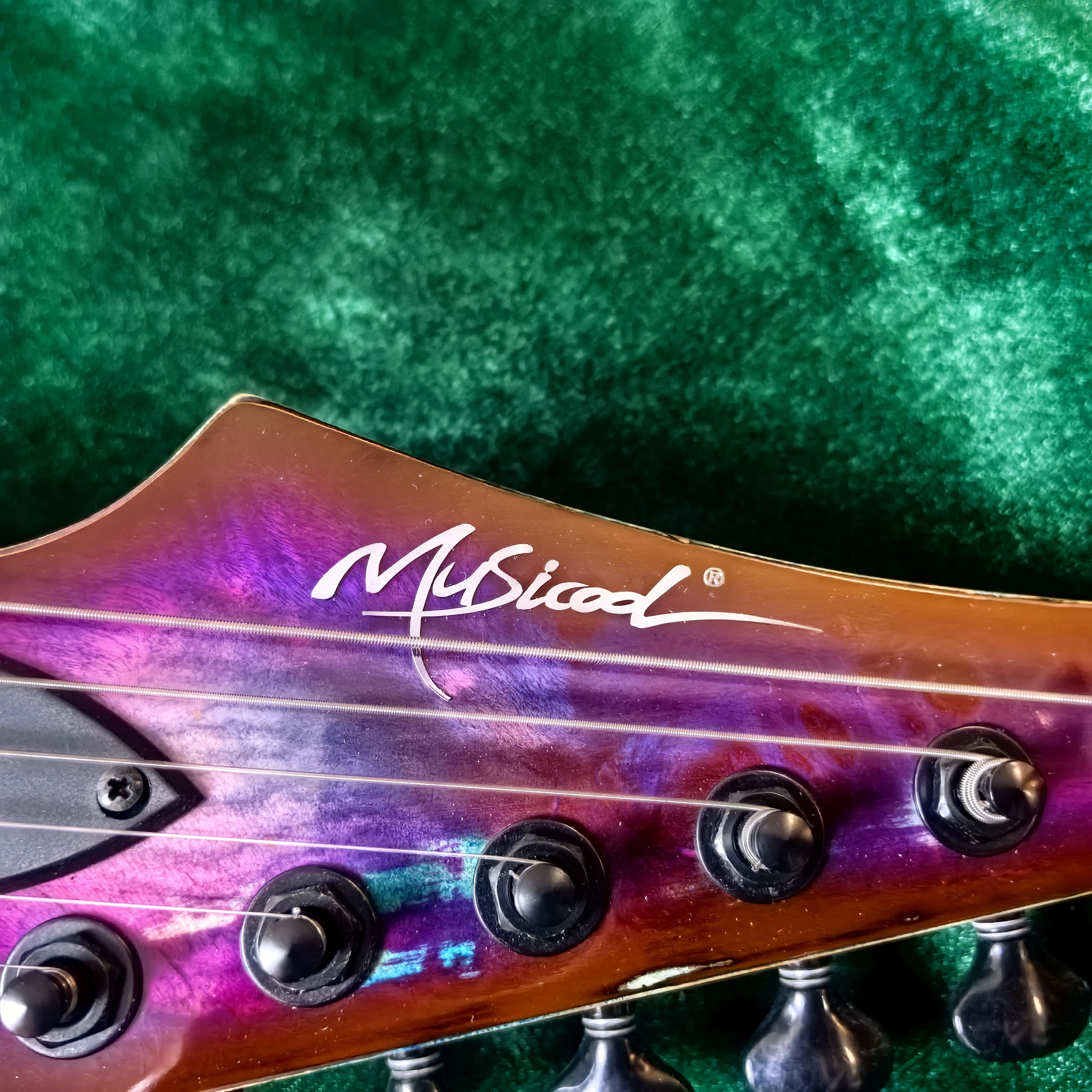 6-حبوب خشبية لحاء شجرة فريدة من نوعها، مزيج من اللون الأحمر والأزرق، تجعل ذلك أكثر جراعاً! السلسلة ملولبة خلف! #5