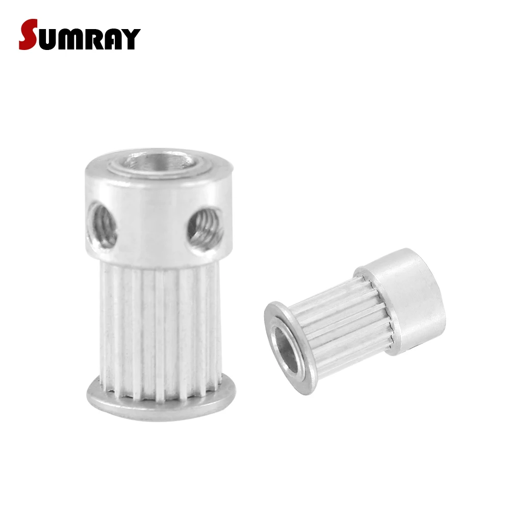 2pcs MXL 20T Timing Pulley 4/5/6/6.35/8mm Inner Bore 7/11mm Width Aluminium Alloy Wheel Pulley for Sewing Machine