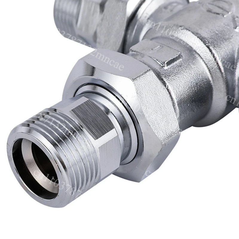 Brass chrome plated automatic thermostatic mixing valve Automatic temperature control valve, universal thermostatic valve