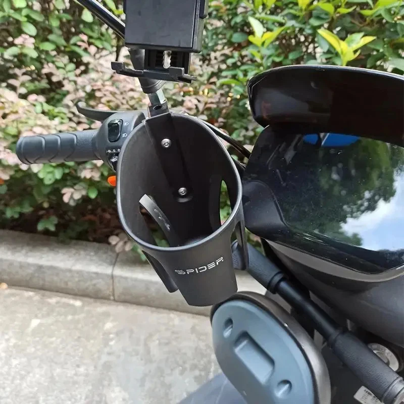 Universal Motorcycle Cup Holder Bike Water Bottle Cage Stand Drink Beverage Modification Accessories image 2