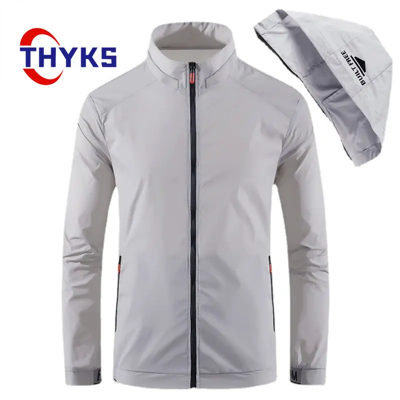 

Men Outdoor Fishing Jacket Waterproof Sun Protection Breathable Quick Dry Rain Jacket Hiking Cycling Camping Climbing Thin Coat