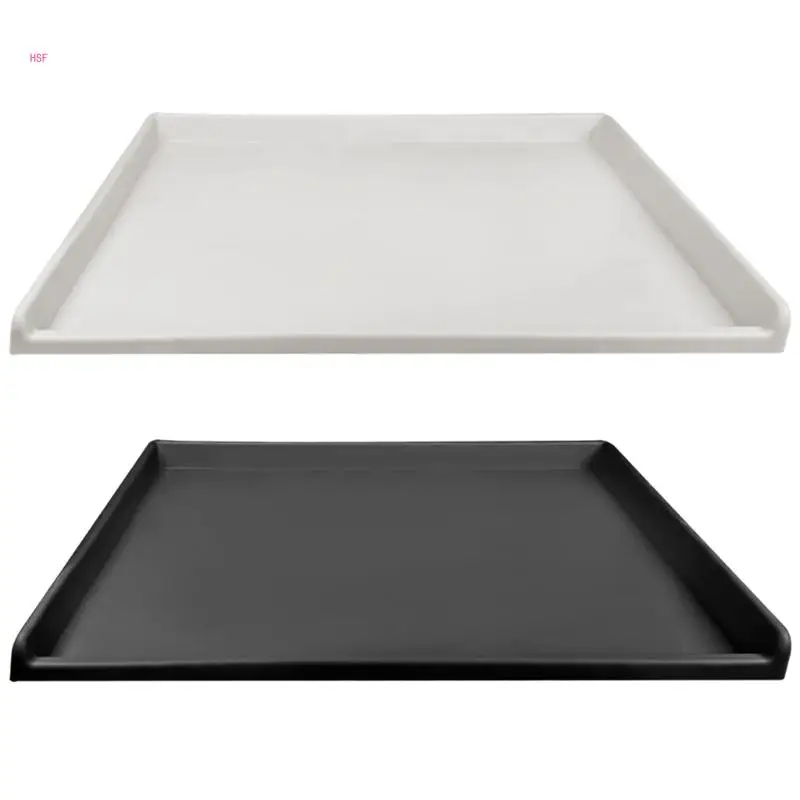 Silicone Pet Placemat with Raised Edges for Small Dogs and Cats Feeding Bowl