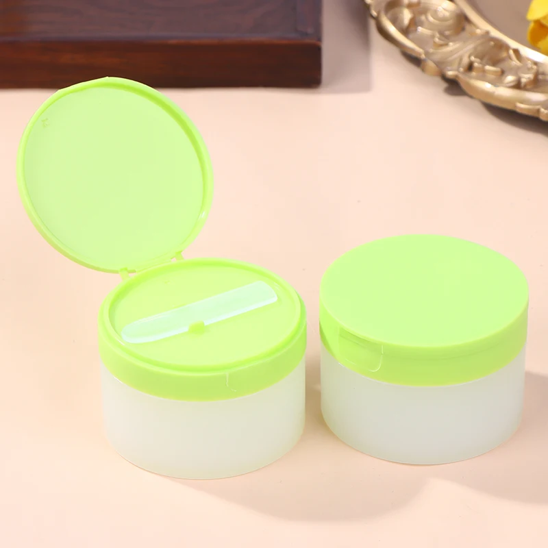 جرة تنظيف قناع الطين الحاويات لوحة قطن زجاجة فرعية 100 جرام غطاء الوجه الفارغ التطهير زجاجة بلسم PP كريم بلوري مستدير #3