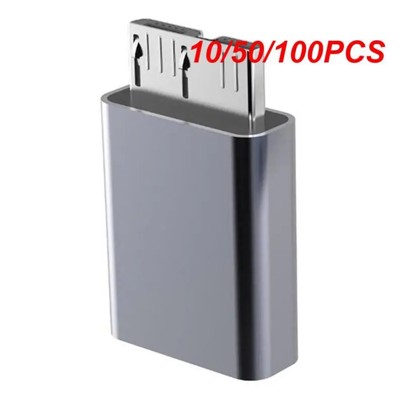 10/50/100PCS Fast Charging Cable Wear Resistance Not Easily Damaged Aluminum Alloy Shell Computer Adapter Data Adapter