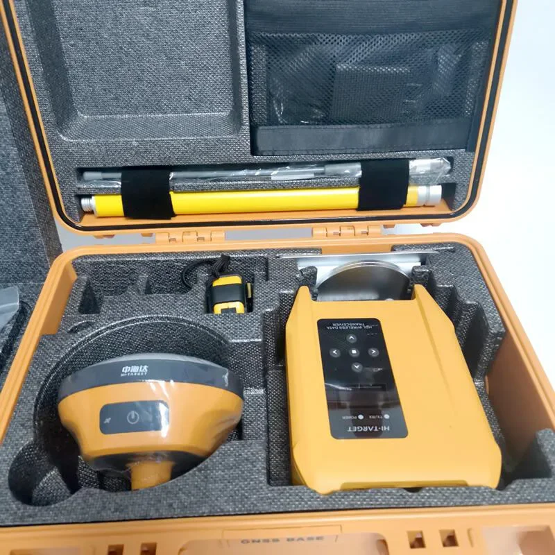 مجموعة روفر قاعدة Hi Target V200 عالية الأداء جهاز استقبال Gps Rtk Gnss 1408 قنوات أداة مسح الأراضي V200