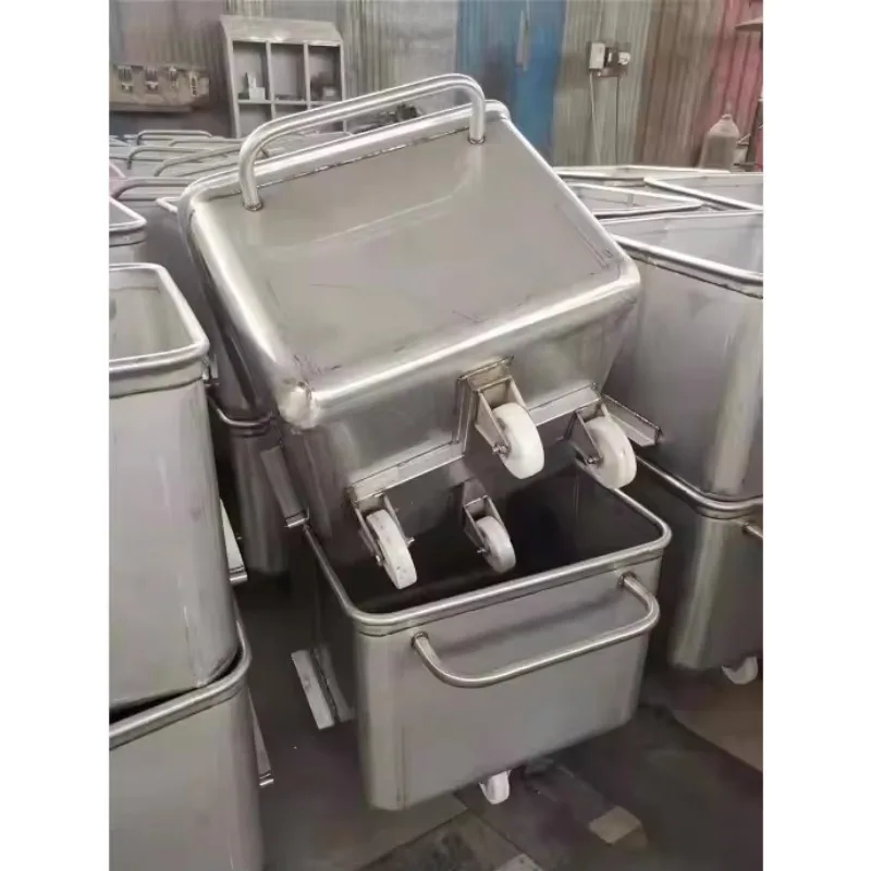 Carrinho de equipamento para abate de vaca, 270l, caminhão de carregamento para máquina de abattoir de gado, processamento de carne, carneiro e porco