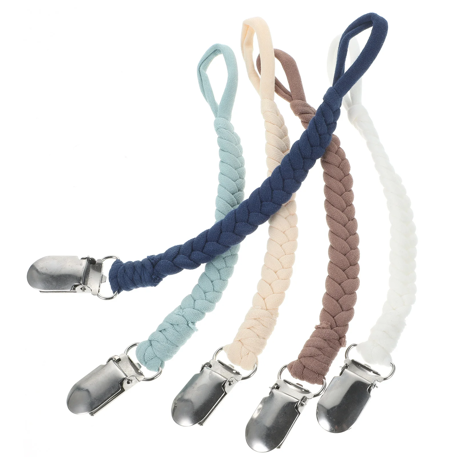 6 uds. de clips para chupete para bebés, diseño seguro que previene la asfixia, portátil, fácil de usar para niños y niñas con chupetes