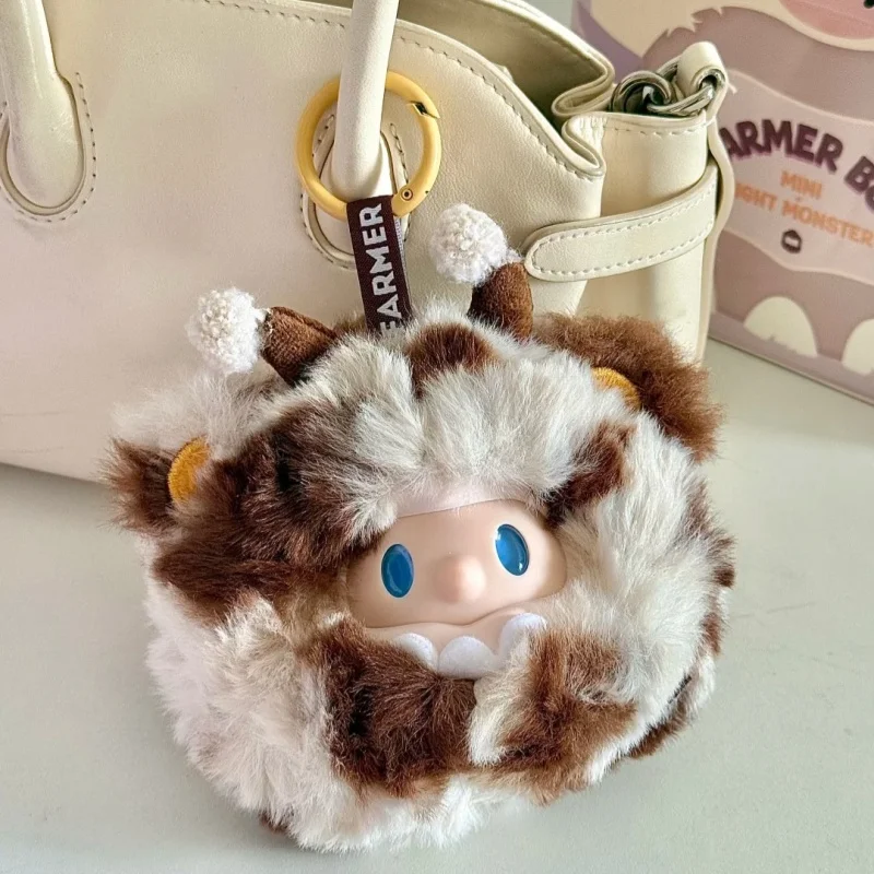 

В наличии фермер Боб Mini-Night Monster Mystery Box Kawaii виниловая кукла с лицом с коллекционной карточкой, подарочная упаковка, украшения, модель