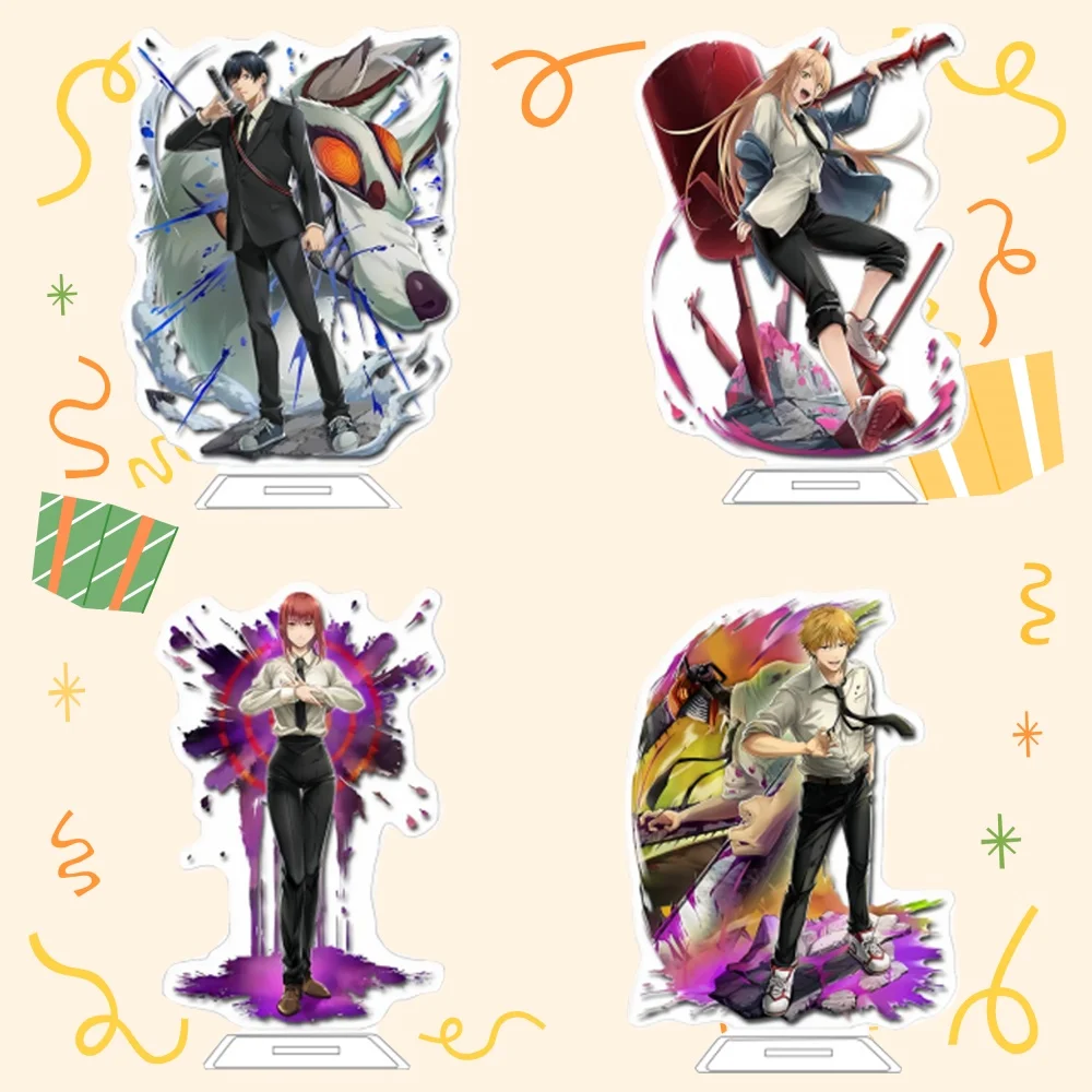 

Для бензопилы Man Power Hayakawa Aki Makima Reze Denji 15 см мультфильм милые аниме периферийные устройства акриловая подставка на заказ настольное украшение