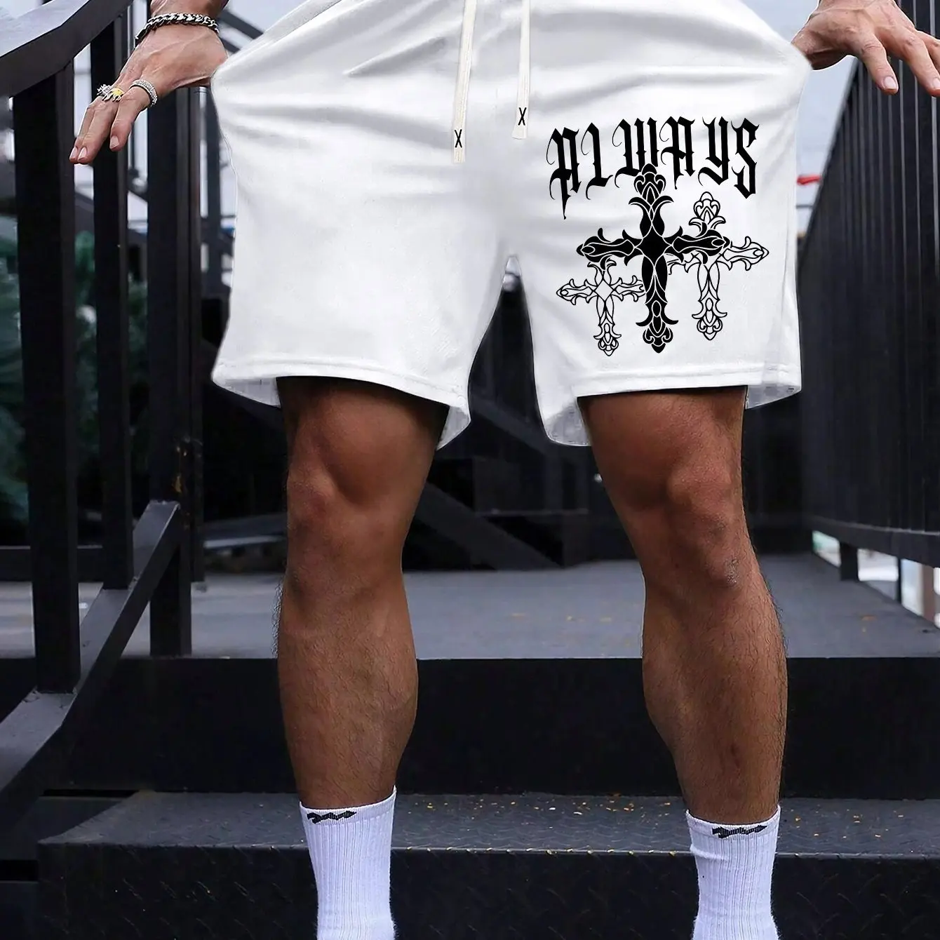 

Мужские летние шорты в американском ретро-стиле, повседневные брюки, модные уличные спортивные свободные брюки до колен