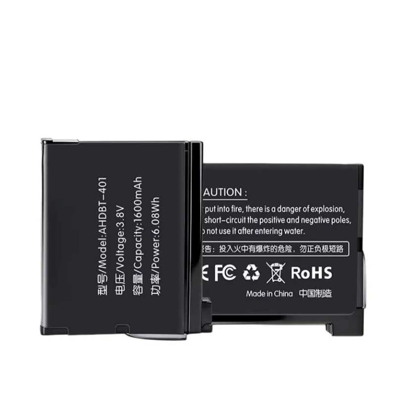 In Stock AHDBT-401 1600mAH 3.8V Battery for Gopro Hero 4 Batteries Go Pro Hero4 Bateria Action Camera Accessories High-Quality