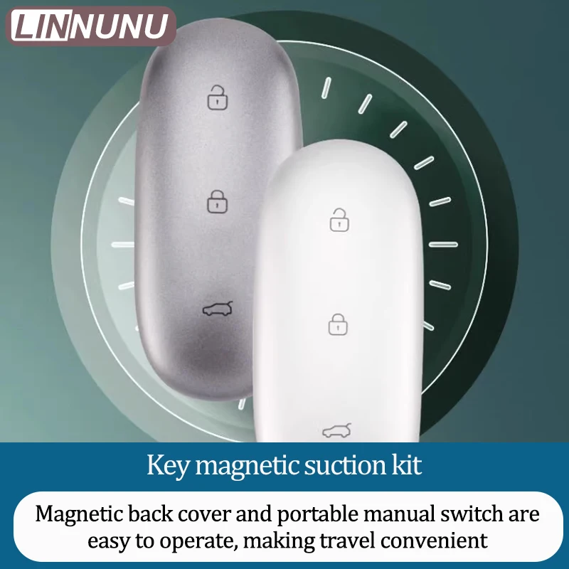 Linnunu Fit for Lixiang L6 L8 L9 Mega Car Key Modification Magnetic Key Switch Key Modification Magnetic Kit Original Replacement Accessories Upgrade Easy Flip Cover Factory Activation