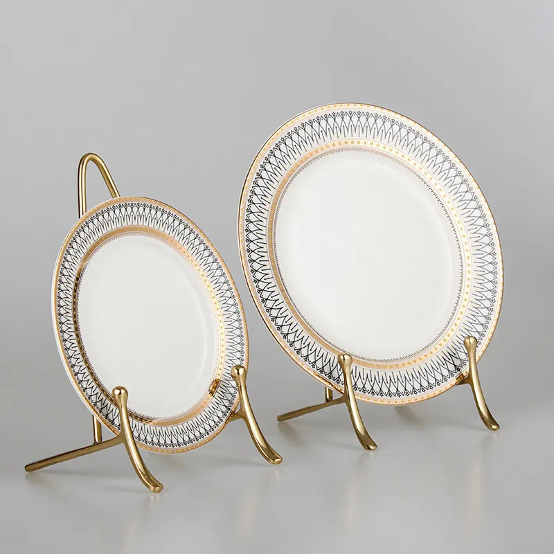 

Japanese handmade brass plate holder decorative display tray holder Japanese retro tea cake holder bracket easel rack hanger