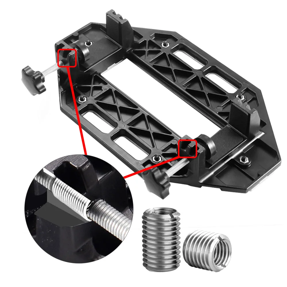 New Woodworking Slotting Locator With Router Bit Aluminum Alloy Hinge Slot Hole Positioner Lock Guide Plate Opener Jig Holder