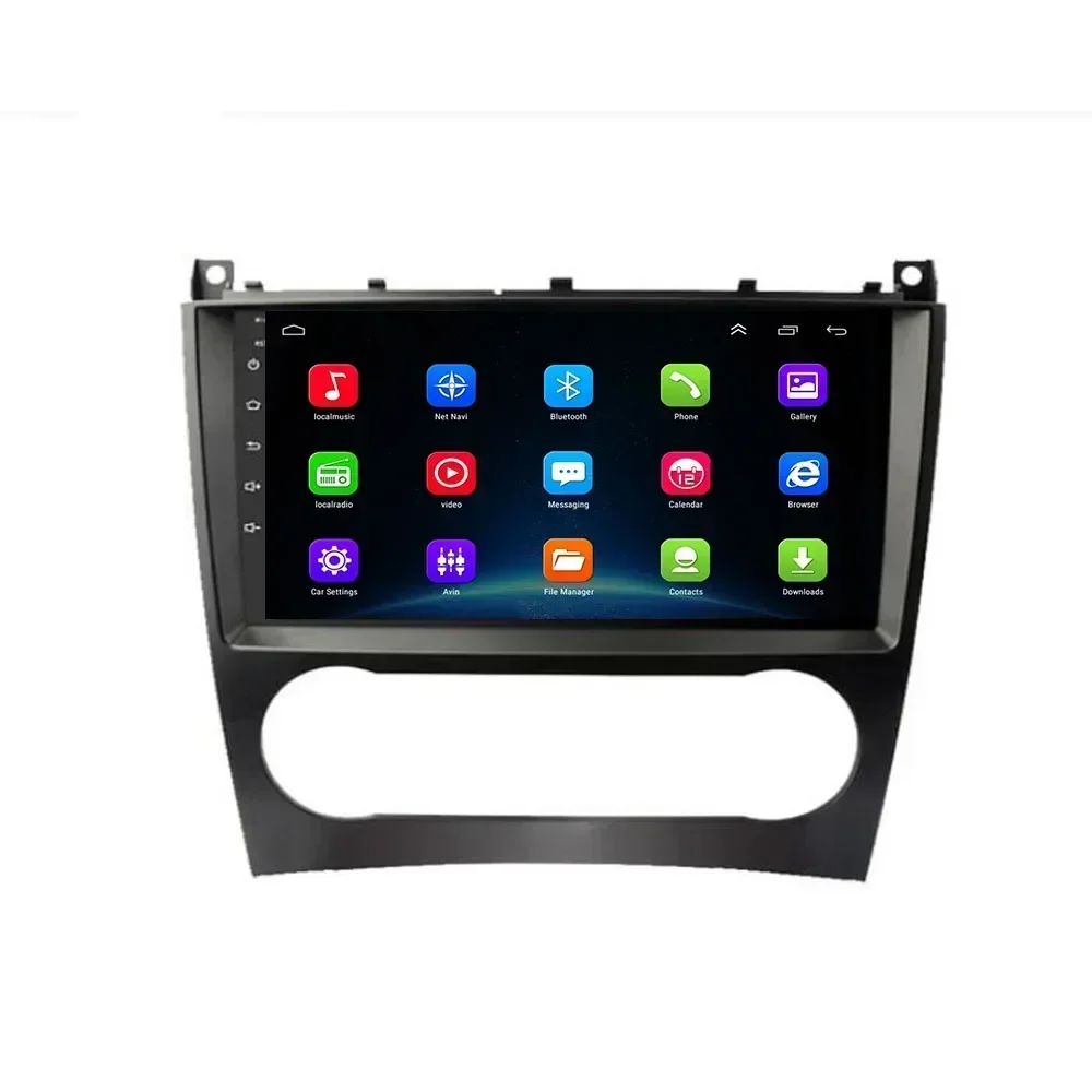 Autoradio Android 13, navigation GPS, lecteur DVD, Carkasunit, stéréo, magnétophone, pour voiture Benz W203, WGene, C180, C200, C220, C230