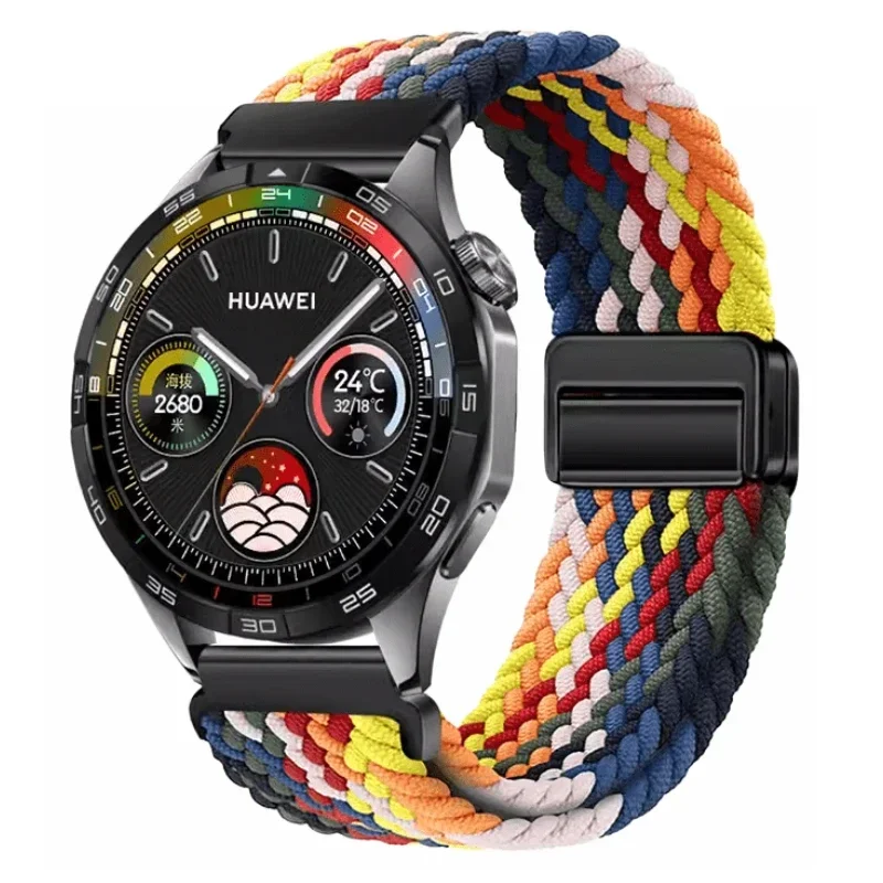 Nylon Strap 22mm 20mm for Huawei Watch GT4/Pro 46mm/GT3/GT2 2e Breathable Bracelet for Samsung Watch 6/5/4/3/Gear S3/Amazfit GTR