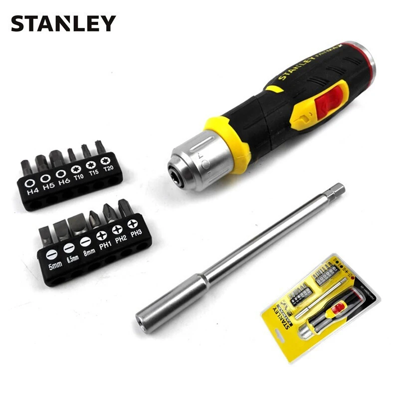 STANLEY FMHT62691-23 Fatmax 13-Piece Handle Bendable Ratchet Handle and Screw Head Set Hand Tool Sets