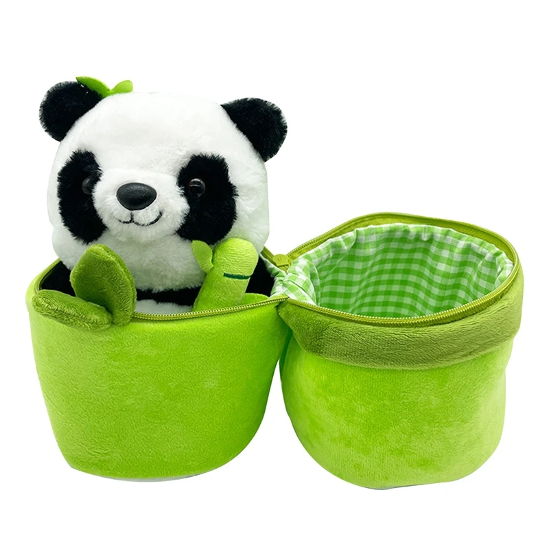 2 in 1 niedlichen Bambus rohr Panda Plüsch Kawaii tränen reichen Panda Stofftier Plüsch super weiches Umarmung kissen