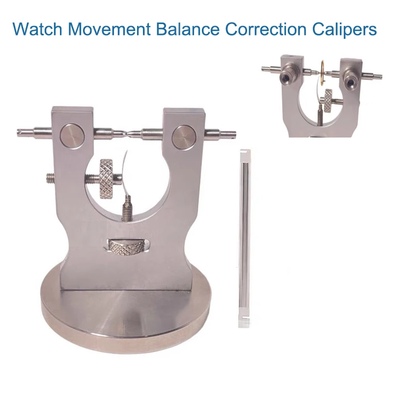 Watch Balance Wheel Correction Caliper, Balance Offset Calibrator Adjusting Tool for Watchmaker Movement Repair