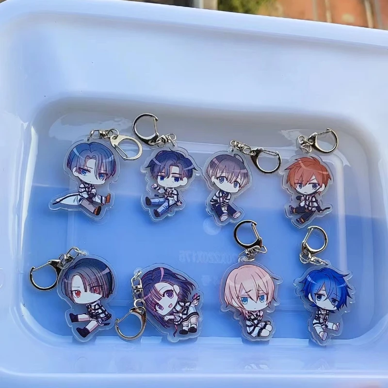 Fashion Anime MILGRAM Keychain Haruka Sakurai Futa Kajiyama Mikoto Cute Figures Key Chain Holder Jewelry Accessories Friend Gift