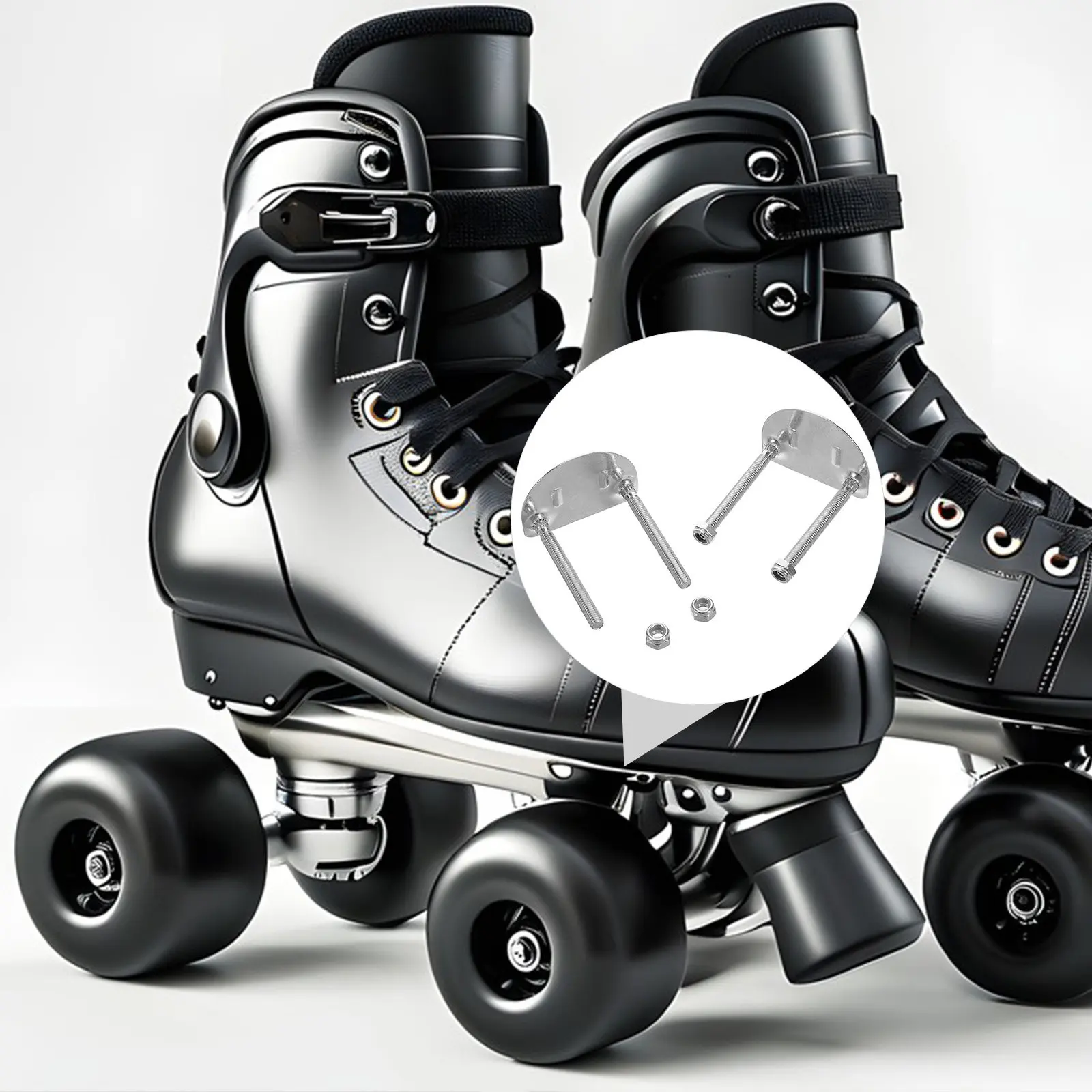 

Комплект из 4 шт. амортизирующих опорных пластин для двухрядных роликовых коньков, запчасти для ремонта и установки четырехколесных коньков