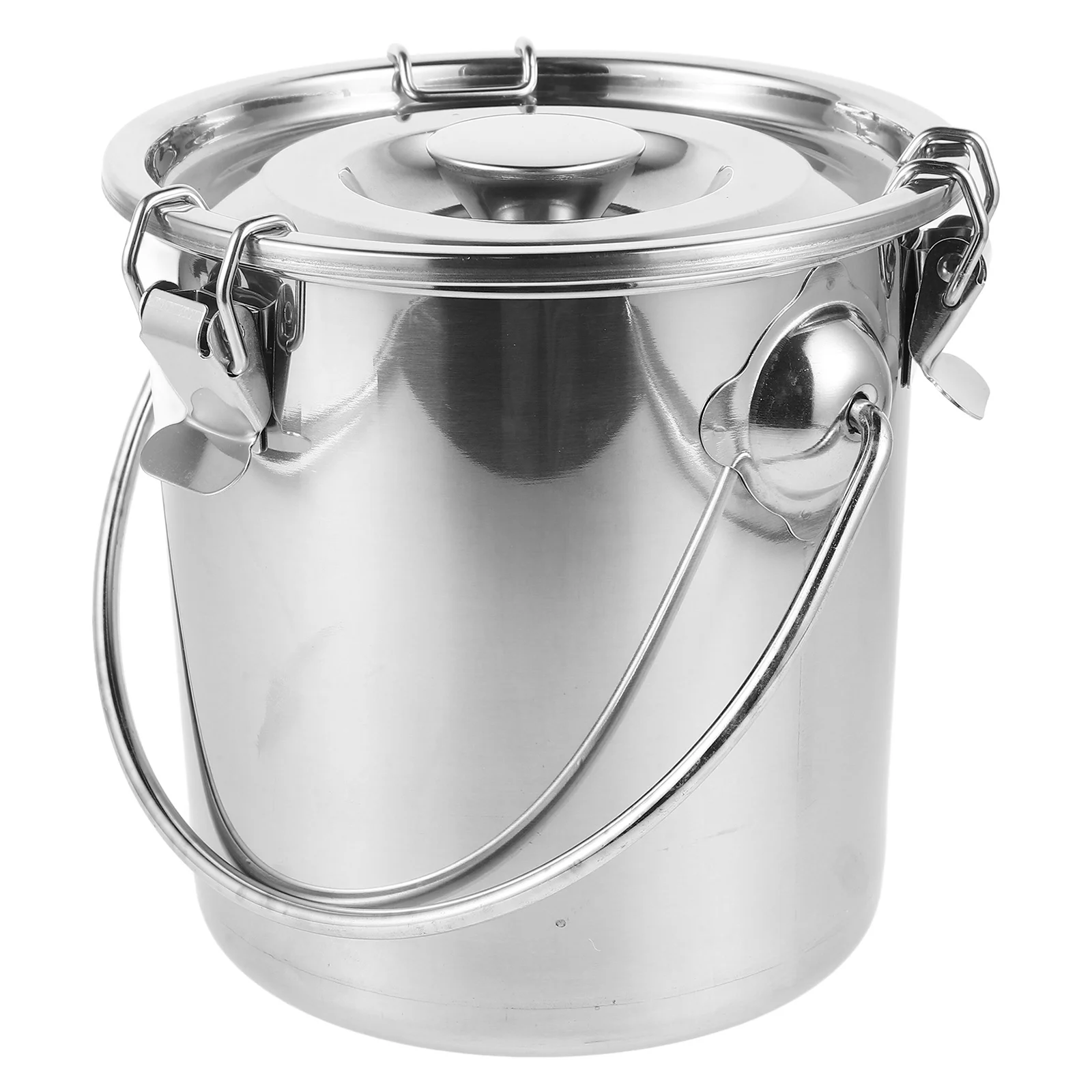 Seau scellé en acier inoxydable, hermétique, Portable, pour soupe, café, farine, conteneur de stockage pour aliments, riz, sucre, utilisation en voyage en plein air