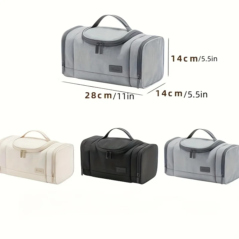 High-end Portable Travel Cosmetic Makeup Brush Business Trip Vacation Large Capacity Organizer Cosmetic Toiletry Storage Bag