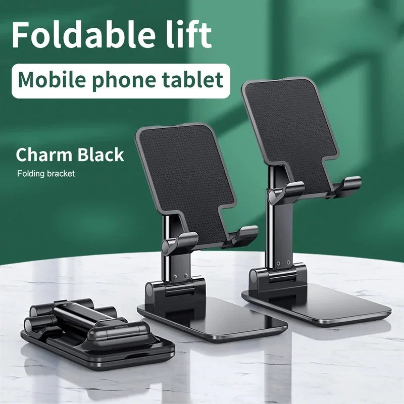 

Foldable ABS Desktop Mobile Phone Stand For iPad iPhone 16 15 Smartphone Support Tablet Desk Cell Phone Portable Holder Bracket