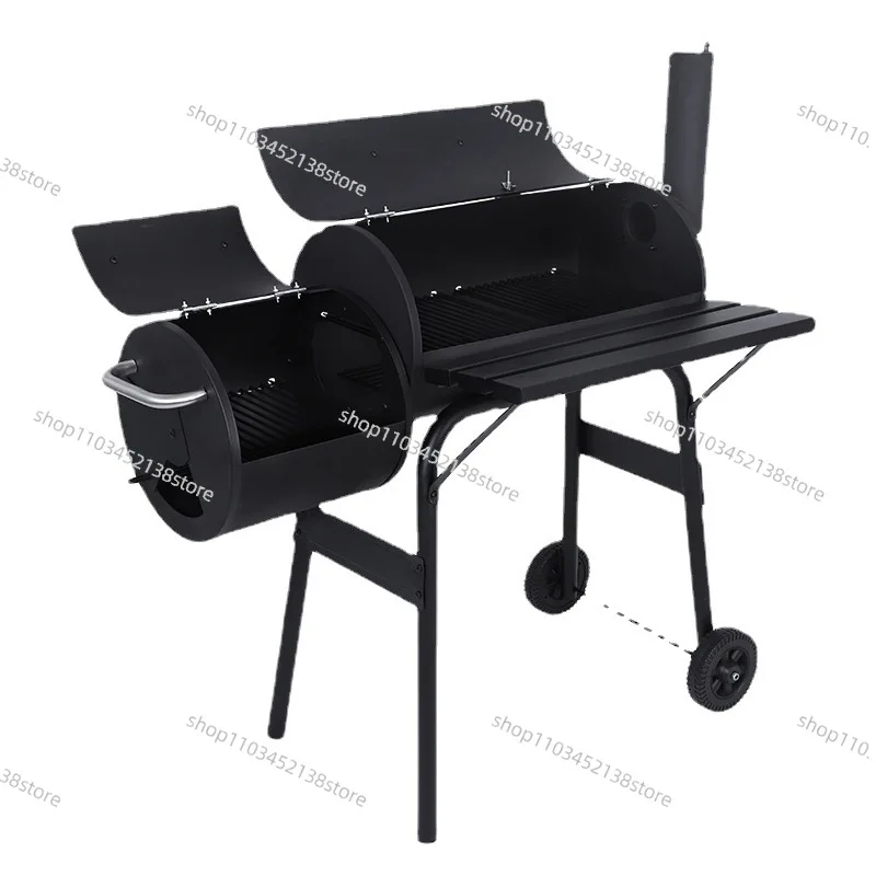

Large Outdoor Grill with Chimney Garden Charcoal Grill Smoke Grill