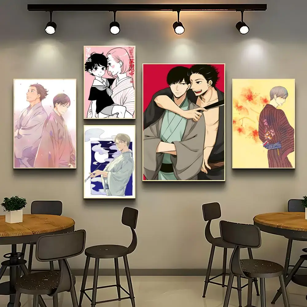 Anime SShowa Genroku Rakugo Shinjuing Poster Posters Anime Room Decor Decoration Movie Backpack Wall Interior Music Wall Art