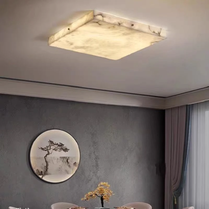 

Square Round Natural Marble Series Dimmable Led Lamparas De Techo Led Ceiling Lights.ceiling Light.ceiling Lamp For Living Room