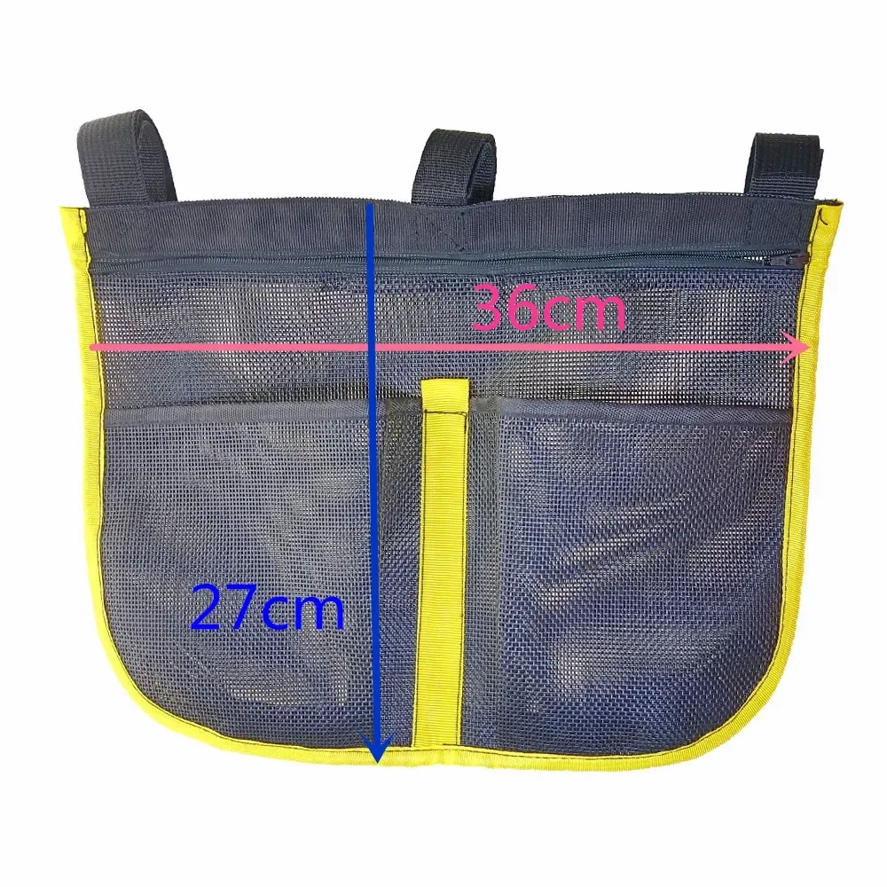 Anti-UV Boat Fishing Dock Rail Mesh Pouch Storage Bag for Kayak Marine Yacht Boat Fishing Handrail Stash Pocket