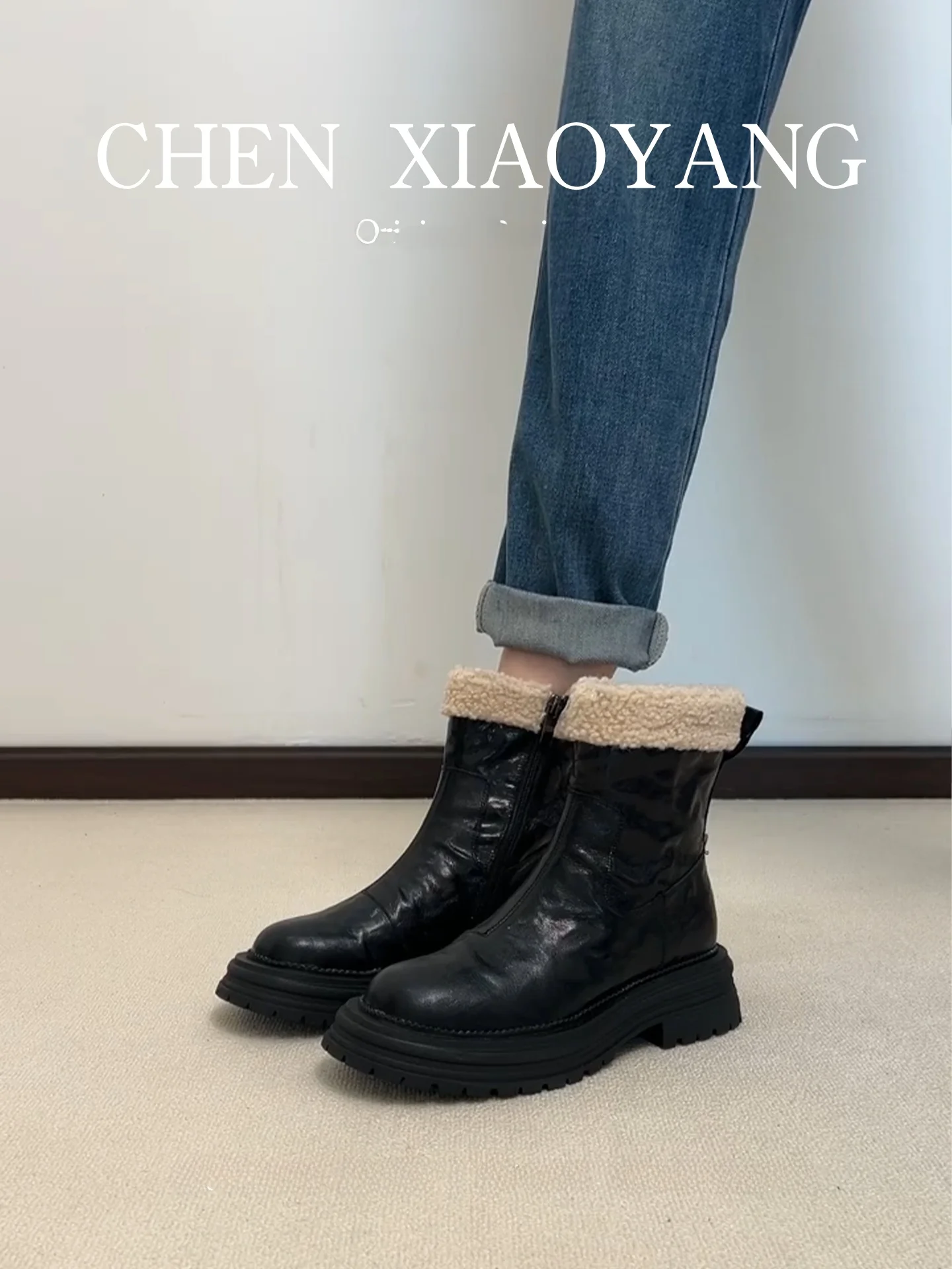 

Briti Sle Fce Ботинки из натуральной кожи на подкладке Женские зимние ботинки из овчины с боковой молнией Теплые хлопковые ботинки