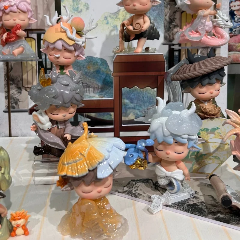 

Новый MIMI «Поэзия времени в четыре сезона», серия слепых коробок, милая мультяшная фигурка, креативное модное украшение для рабочего стола, игрушки