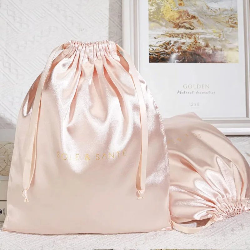 

satin gift bag custom drawstring silk gift bag Cloth dust bag Small Jewelry Pouch