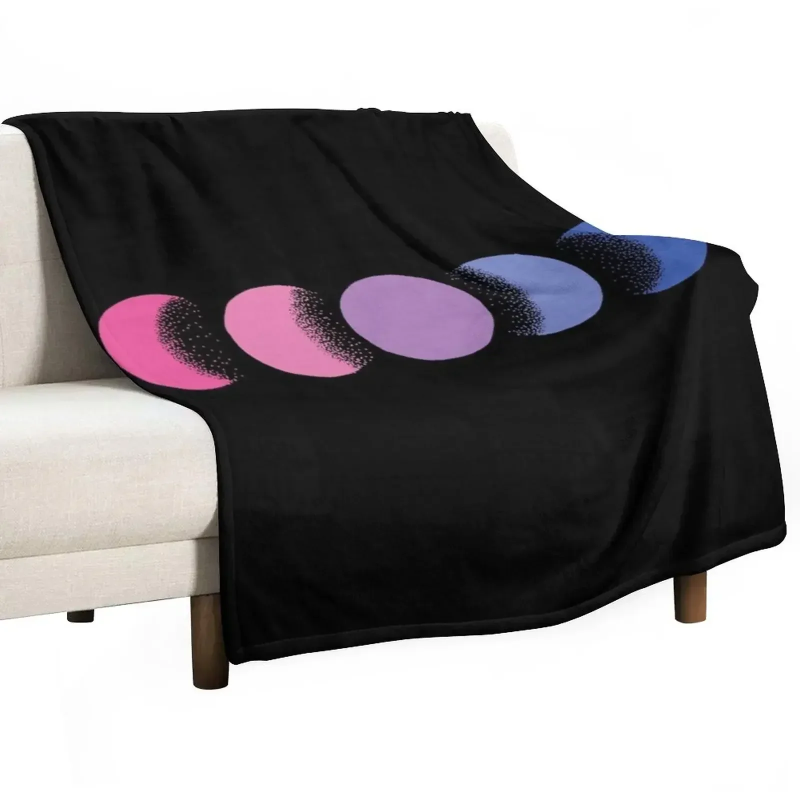 

bisexual moon phases Throw Blanket Kid'S Blankets For Baby Stuffeds Soft Beds Blankets