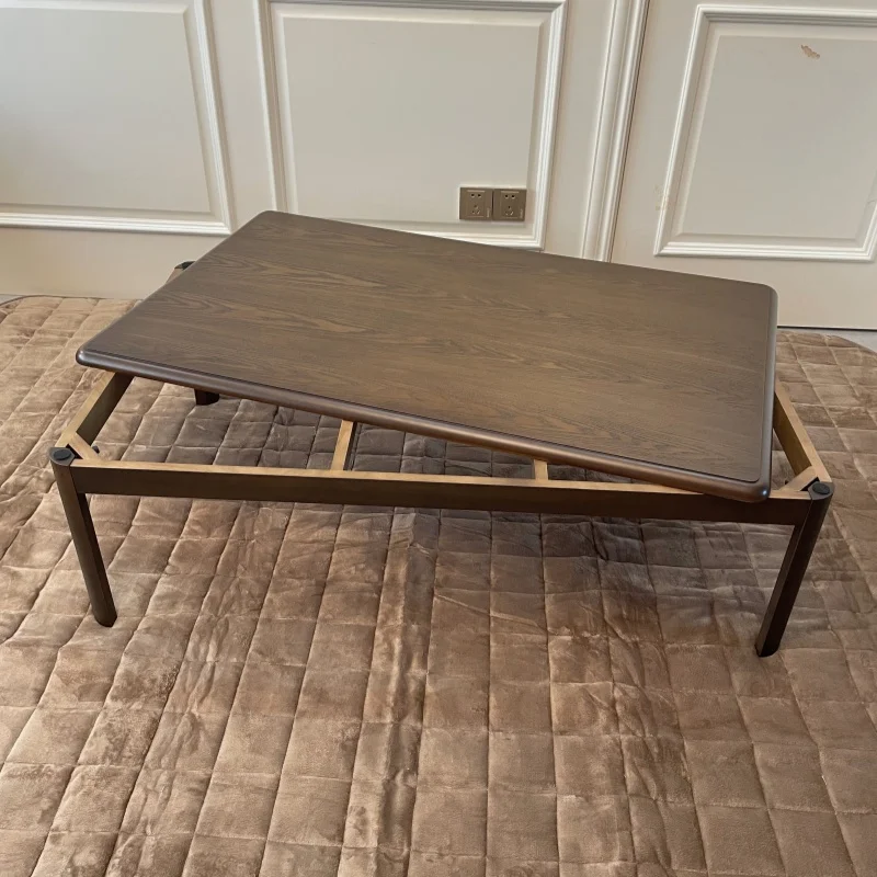Japanese Style Kotatsu Foot Warmer Heated Table Rectangle 120cm Home Furniture Modern Wood Living Room Floor Coffee Table Wooden