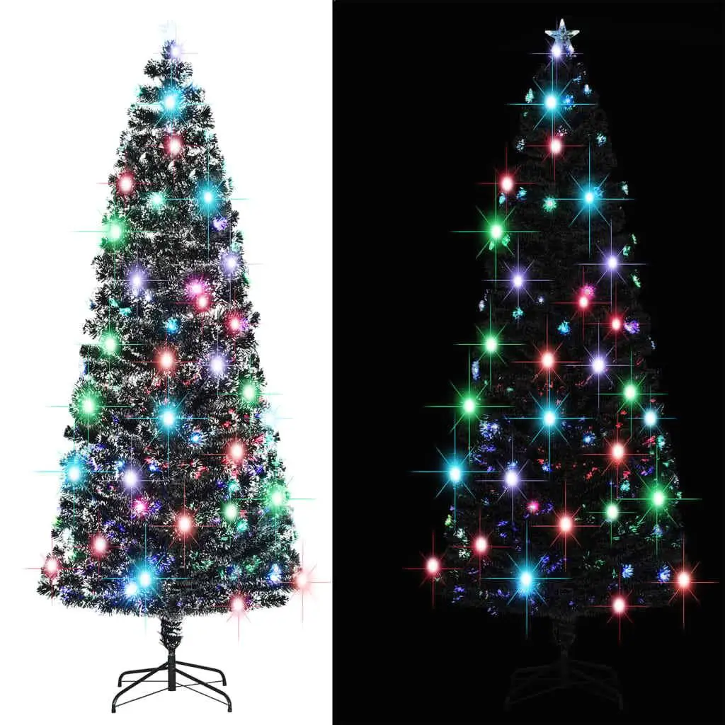 8ft Pre-Lit Green &   Optic Christmas Tree - Festive Holiday Decor