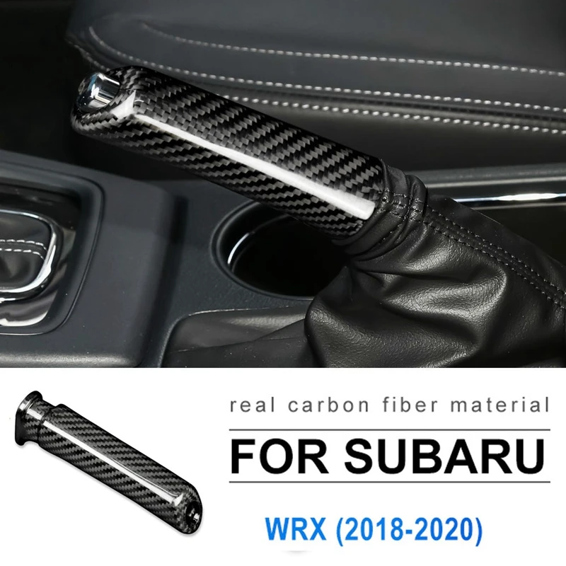 

Carbon Fiber Car Handbrake Grips Cover Interior Trim Replace Handbrake Grips Cover For Subaru Forester WRX