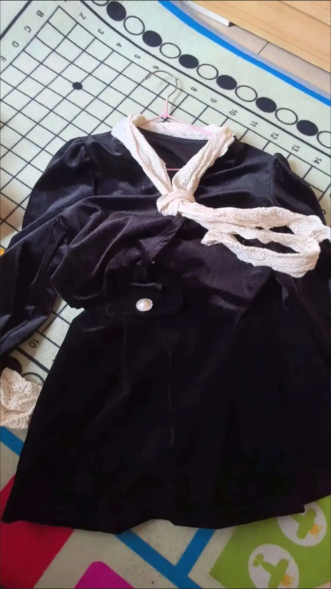 

New Baby Girls Fall Fashion Velour Boutique Sets, Bow Blosue + Skirts , Princess Elegant Suits 3-8 T
