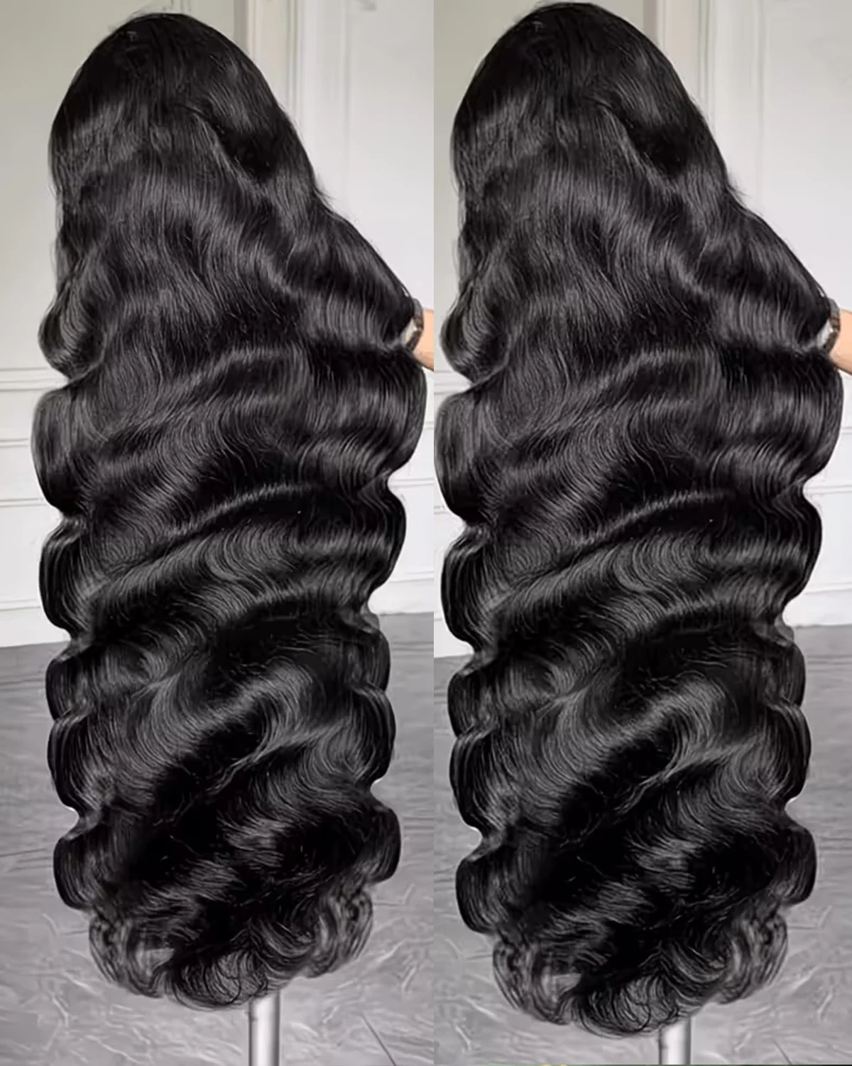 180% Density Body Wave Lace Front Wig Human Hair 13x6 Pre Plucked 32 Inch TimeBe 13x6 HD Body Wave Lace Front Human Hair Wig 24 Inch  main image 2