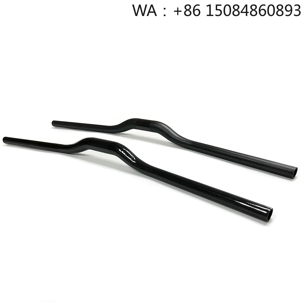 31.8mm Diameter Full Carbon MTB Straight Handlebar Ultralight Mountain Bicycle Steering Bar Custom Length Cycling Replacement Pa view 2