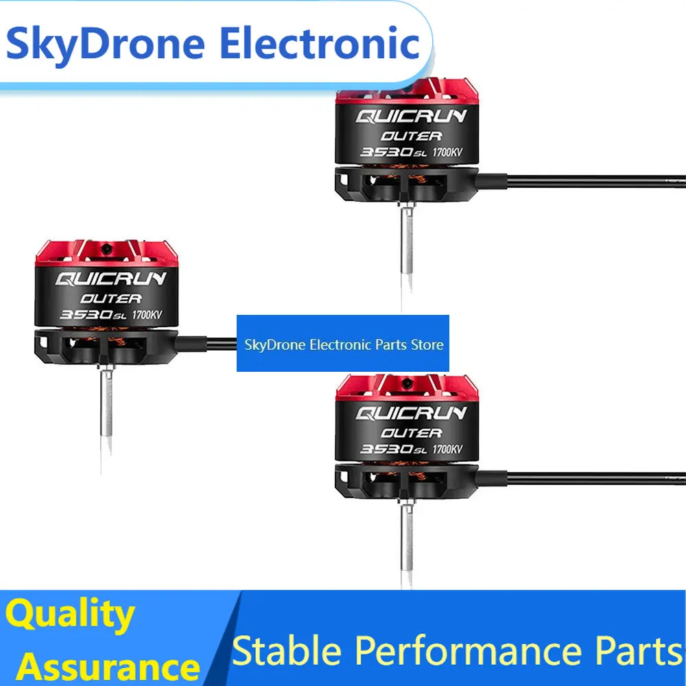 SkyDElHobbyWing QuicRun Outer 3530 SL 1700KV 2200KV Sensorless Brushless Motor For 1/10 1/12 RC Car