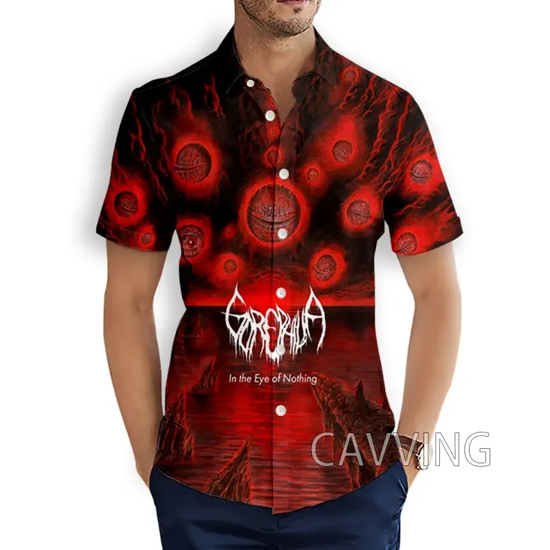 CAVVING 3D Printed  Gorephilia Rock  Band Fashion Casual Shirts Men's /Women's  Short Sleeves Loose Breathable Shirts