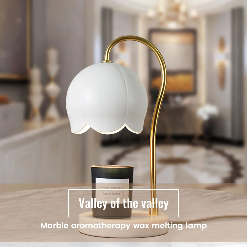 Minimalism modern decorative tulip candle warmer lamp aromatherapy wax melting lamp