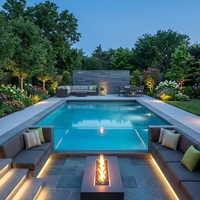 Customized Portable Container Pool, Movable Above Ground Pool, Backyard Family Outdoor Summer