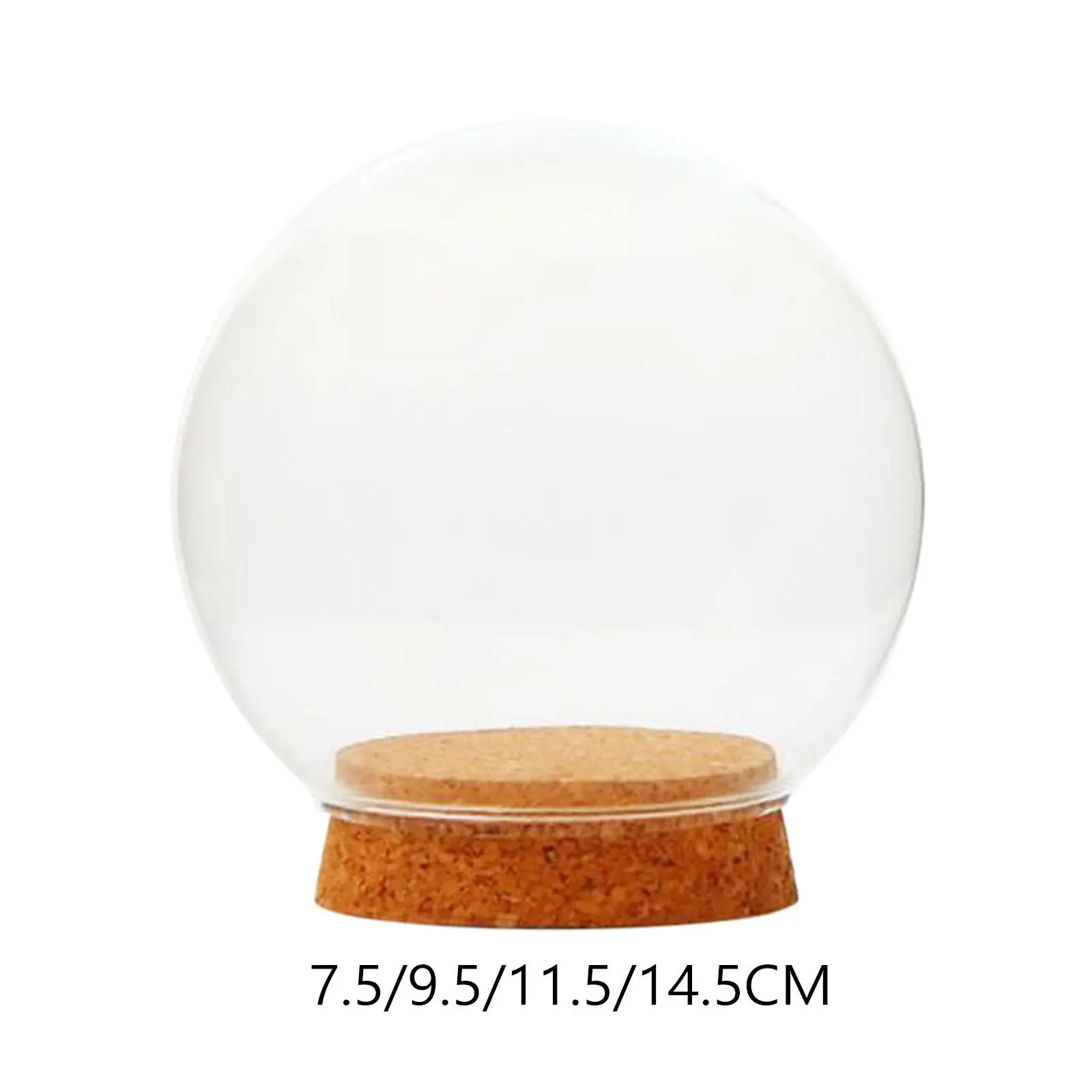 

Decorative Tabletop Glass Dome with Base Display Stand for DIY Crafts Figurines and Holiday Gifts